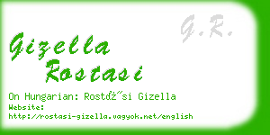 gizella rostasi business card